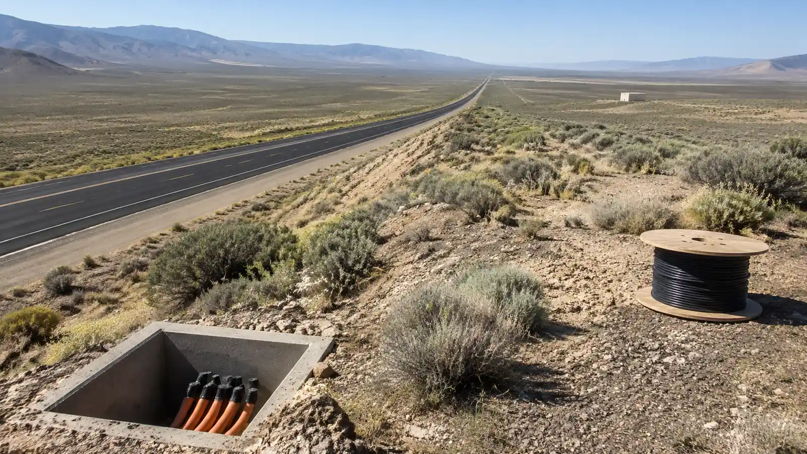 Long-distance fiber corridor connecting carrier and data center network facilities
