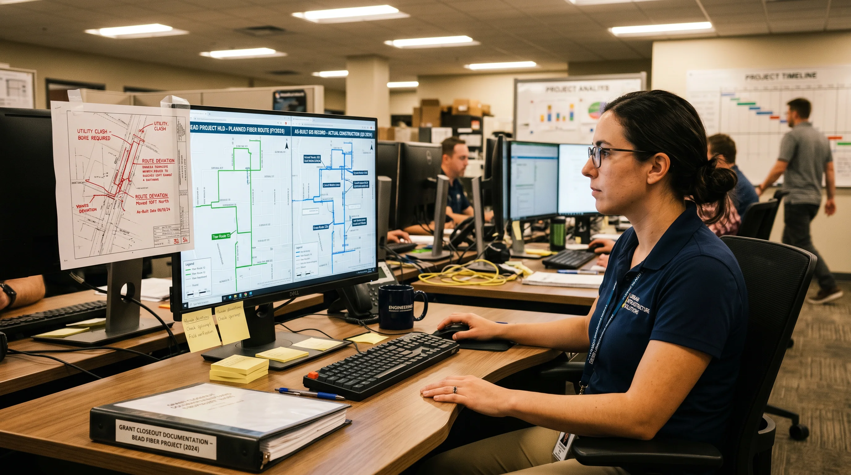 Fiber as-built documentation and GIS deliverables for BEAD grant closeout