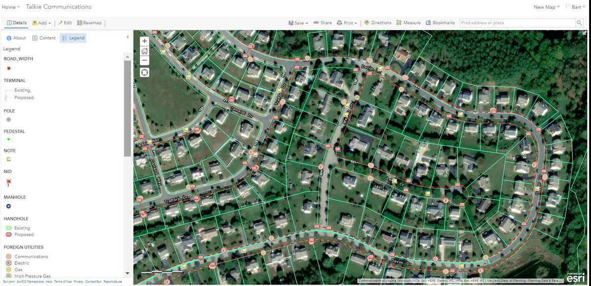Fiber network design software comparison AutoCAD ArcGIS IQGeo tools on engineer workstation