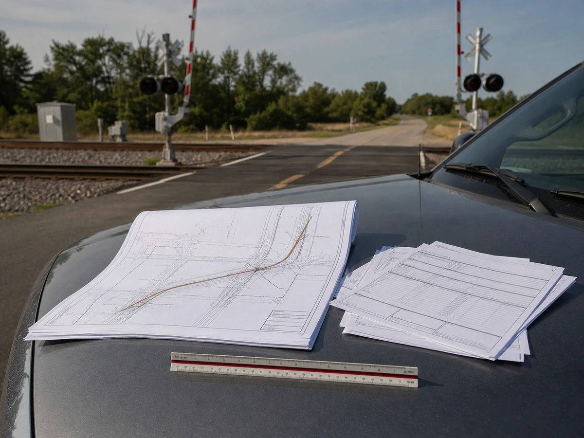 Fiber right-of-way permitting construction plans